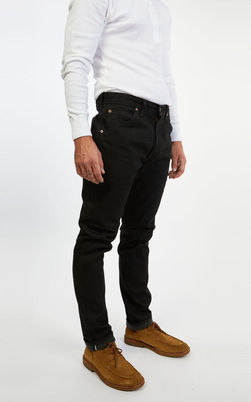 RRL High Slim Jeans Black Selvedge