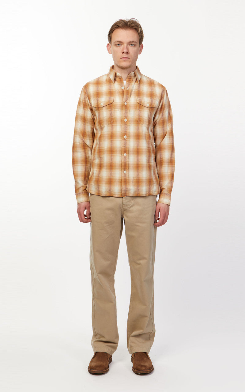 RRL Work Shirt Tan/Cream