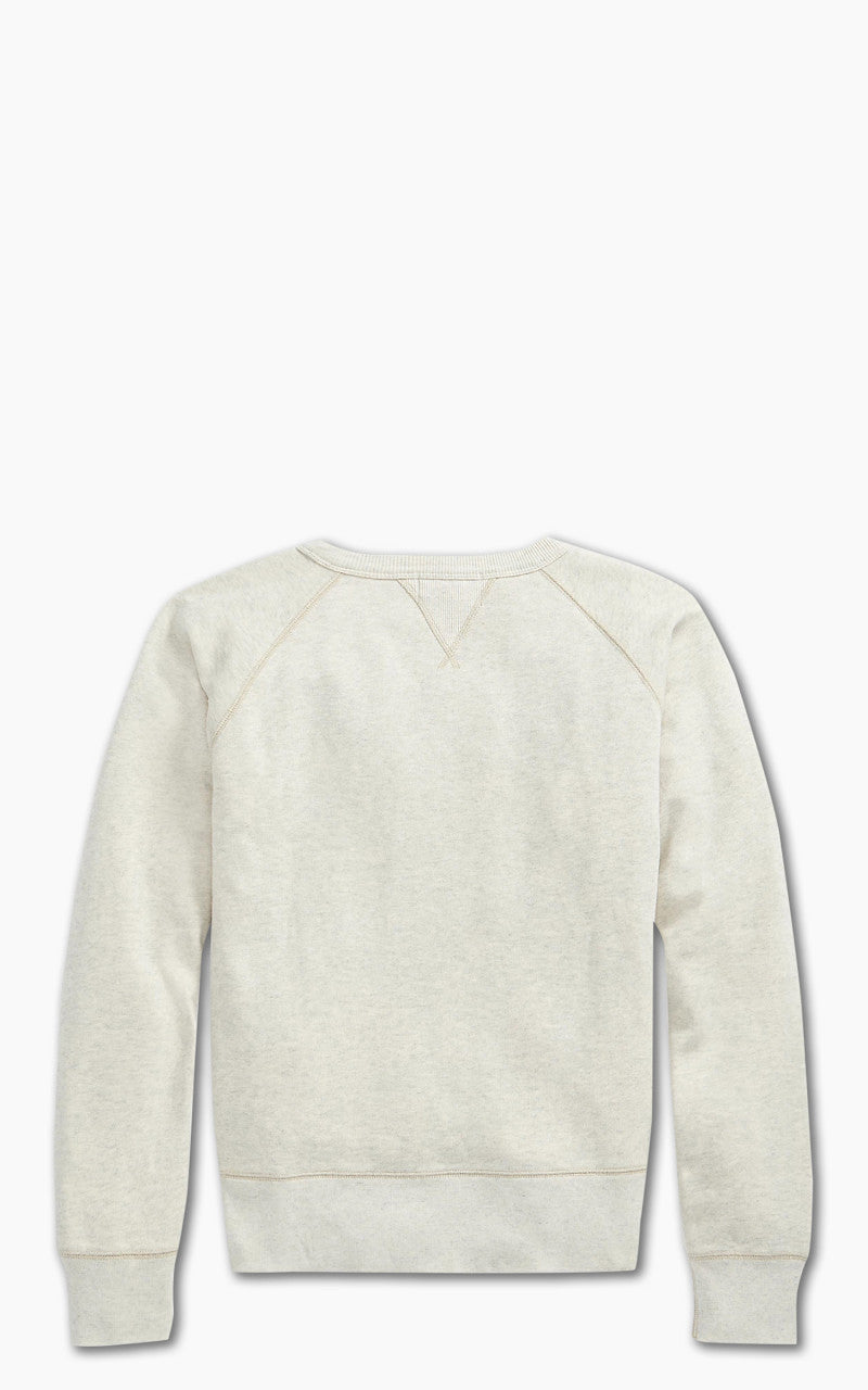 RRL Logo Fleece Pullover Oatmeal Heather