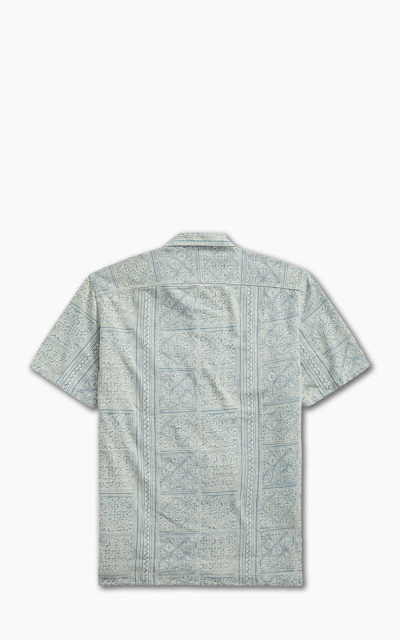 RRL Camp Shirt Print Jersey Indigo