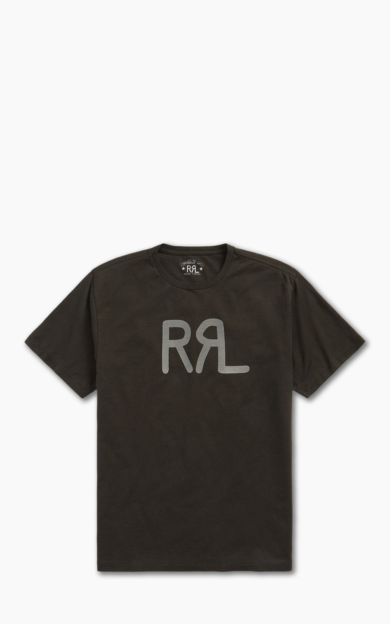 XL RRL RL ranch ロゴ コットン 半袖 Tシャツ 黒 ブラック RRL Ranch Logo T-Shirt Faded Black Canvas