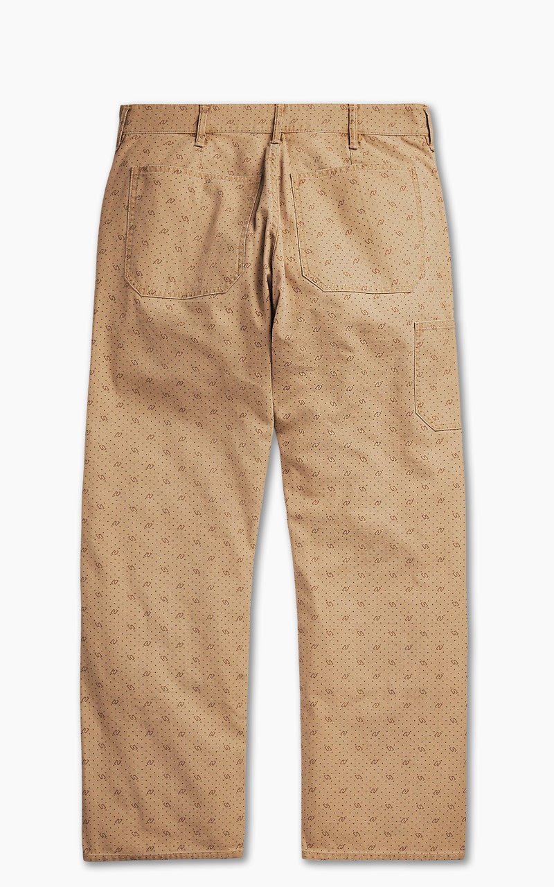 RRL Field Trouser Print Reverse-Twill Printed Washed Khaki