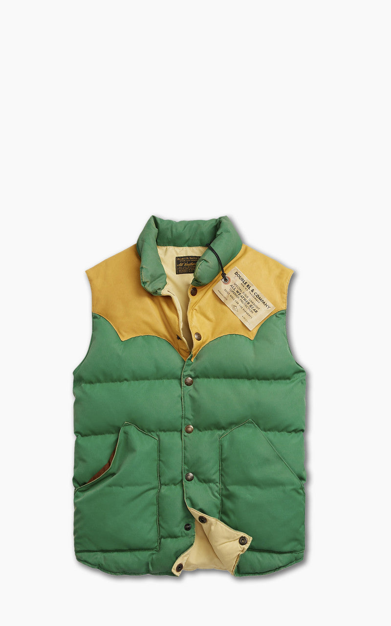 RRL】Reversible Down Vest / XL / Lether Vintage Polo Ralph Lauren