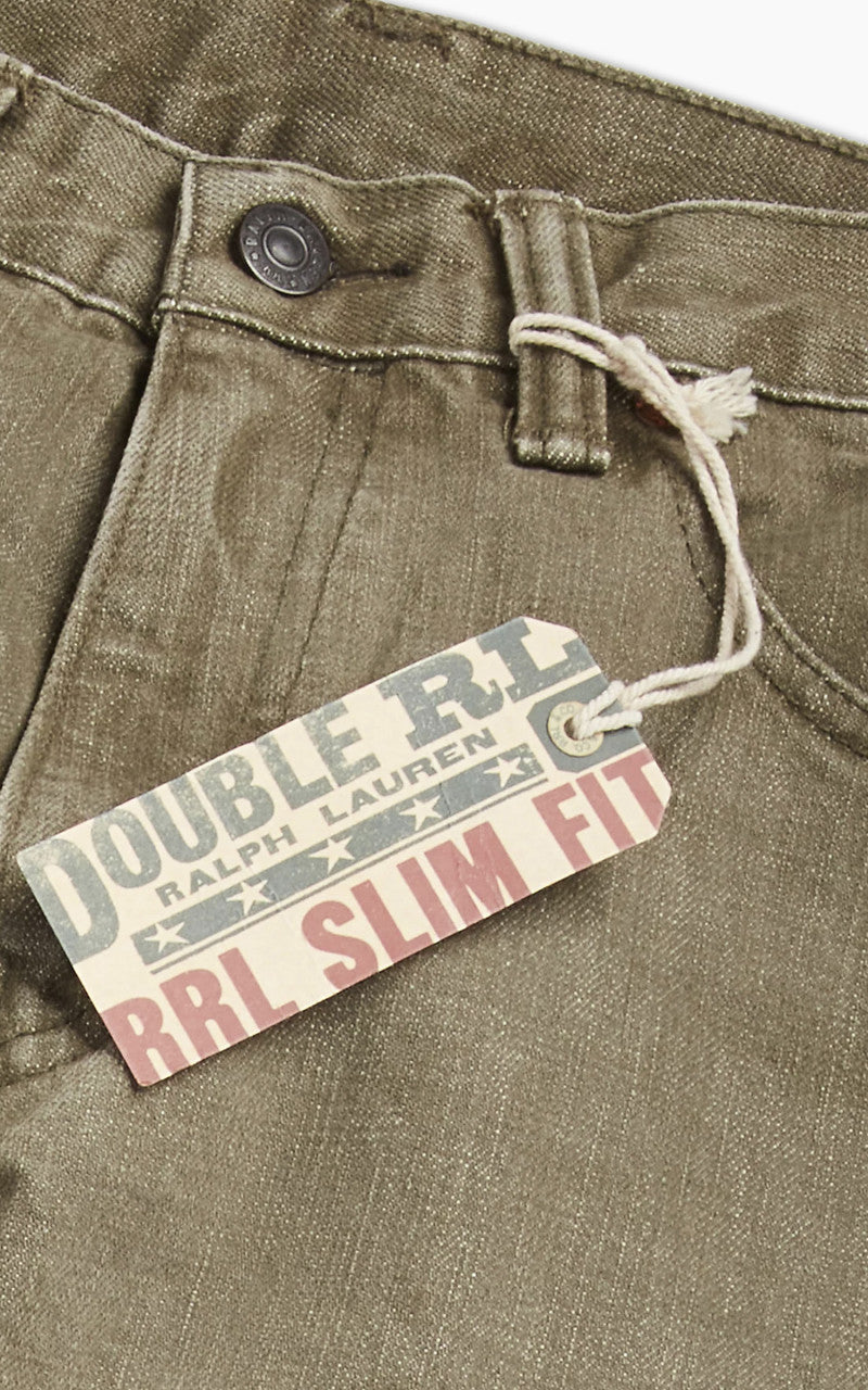 パンツ RRL SLIM FIT RRL Slim Fit Olive Jean - MILWORKS