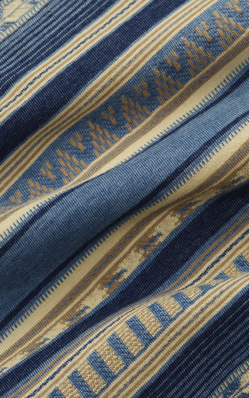 RRL Buffalo Western Shirt Jacquard Indigo
