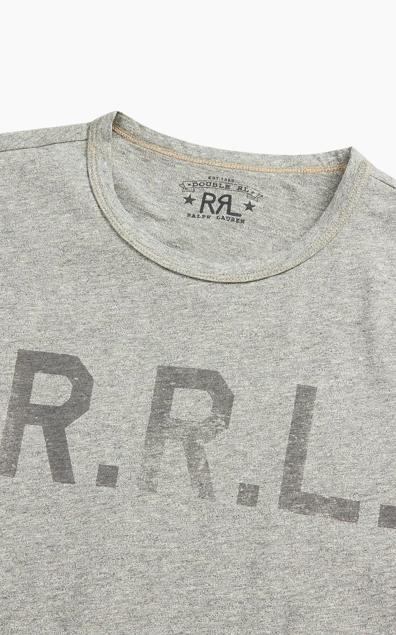 RRL Logo Jersey T-Shirt Heather Grey
