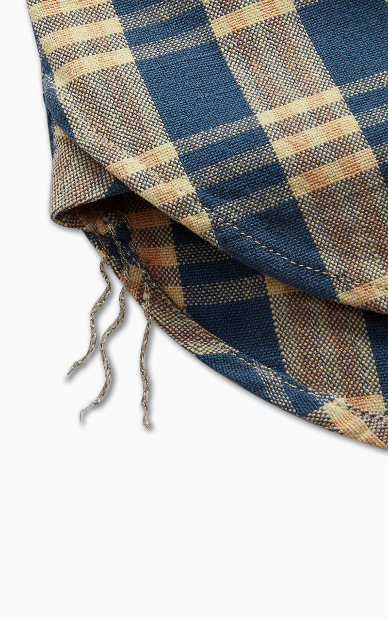 RRL Plaid Woven Workshirt Blue/Yellow