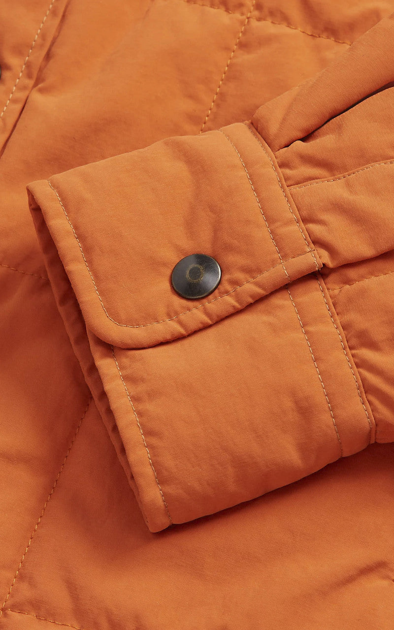 RRL Quilted Shirt Jacket Orange