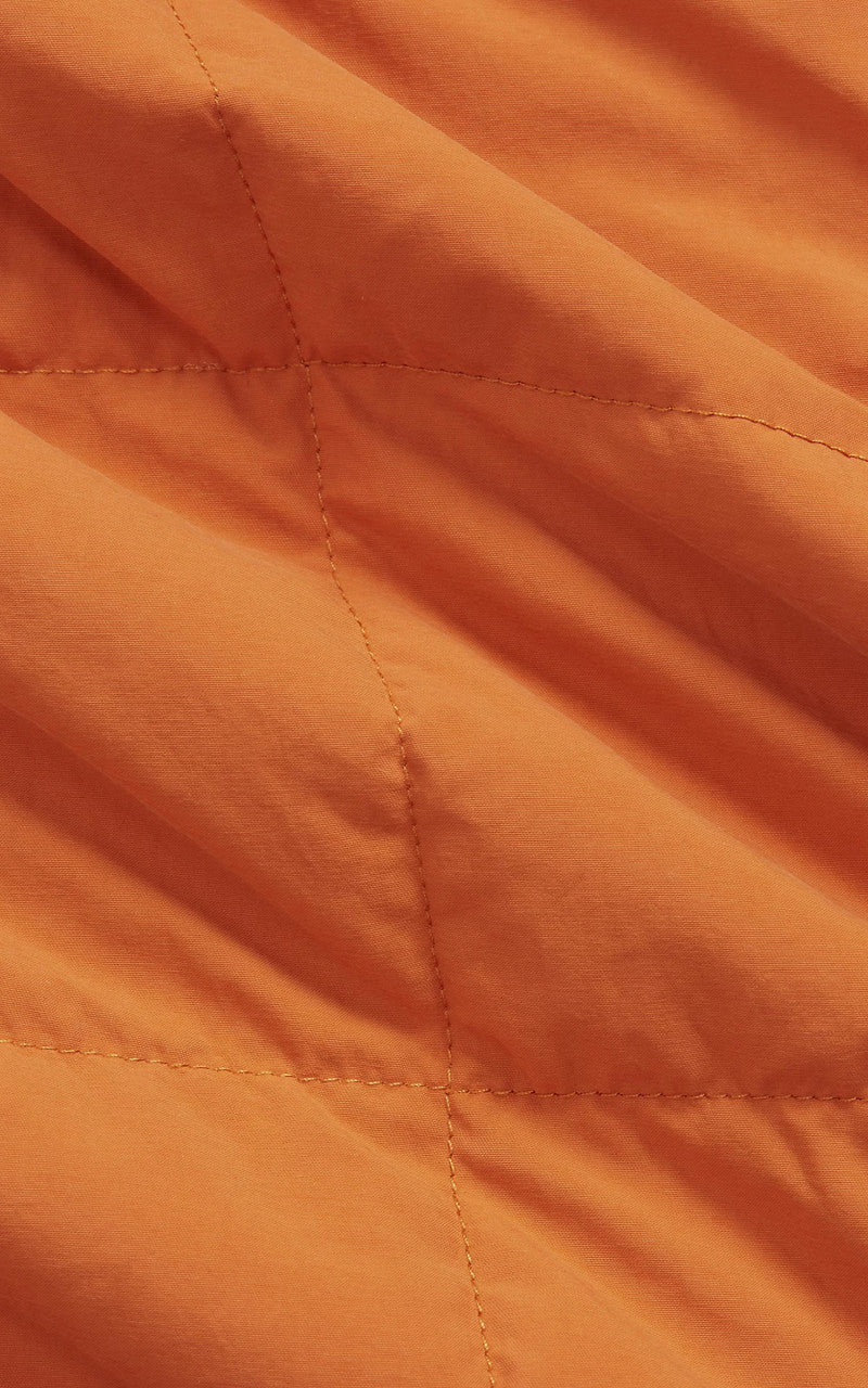 RRL Quilted Shirt Jacket Orange