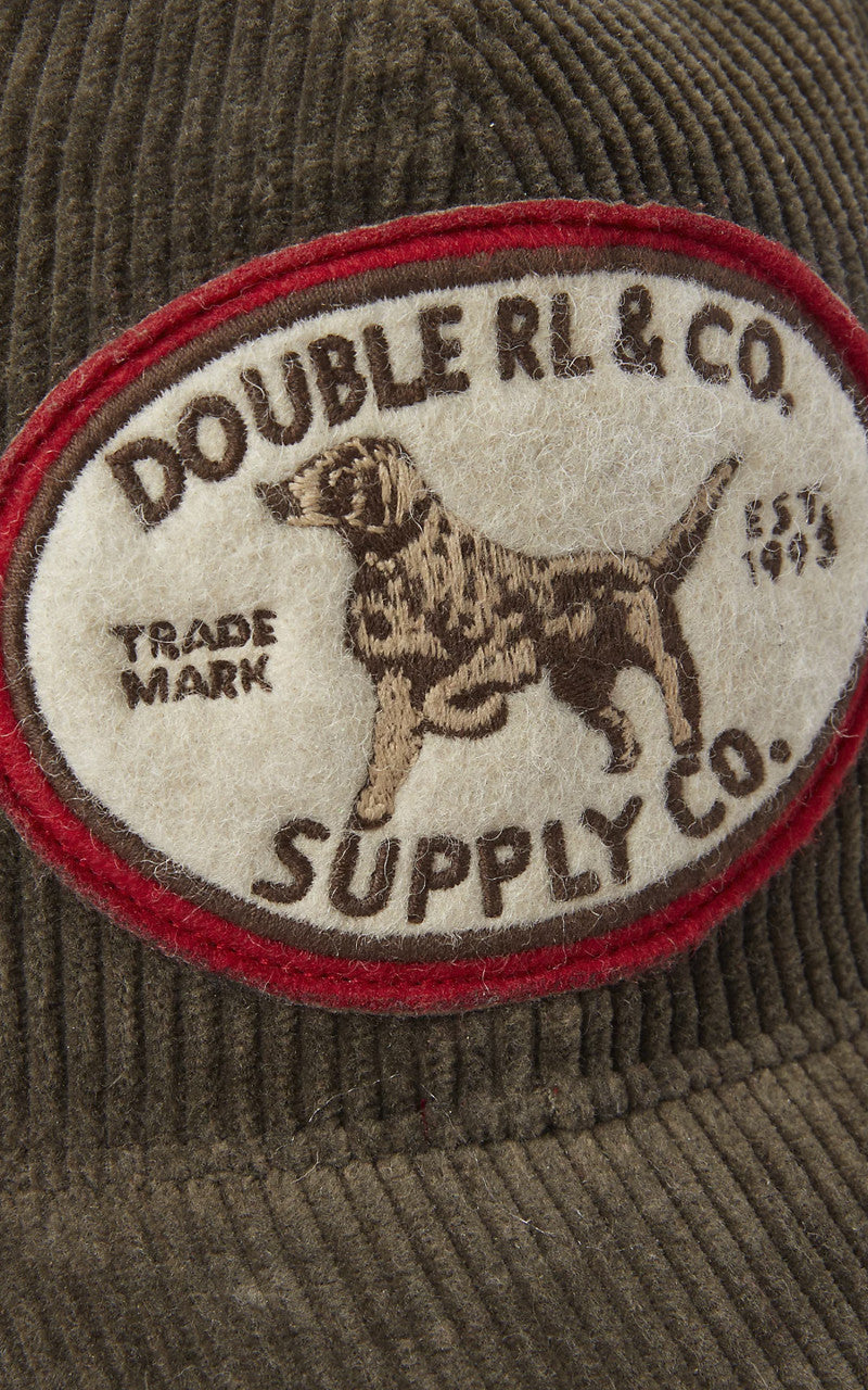 RRL Dog-Patch Corduroy Trucker Cap Loden