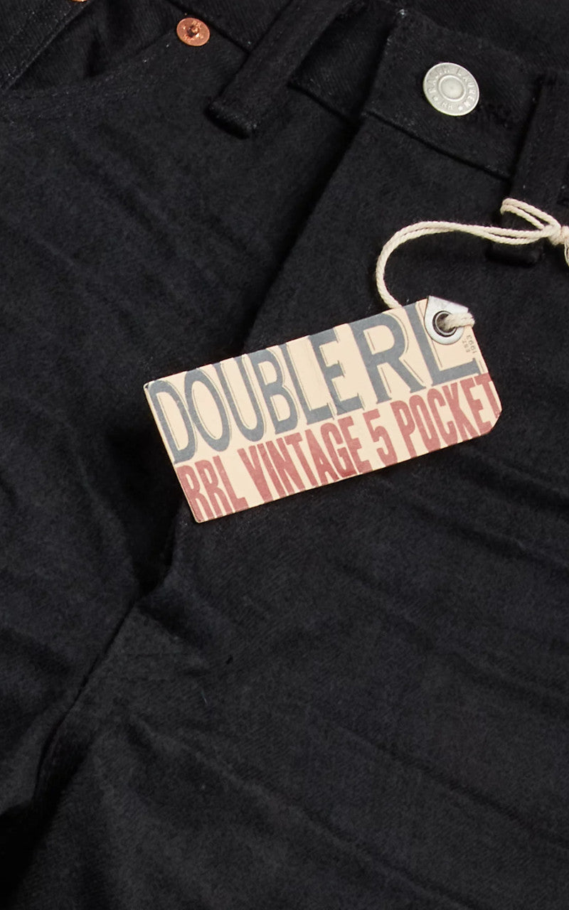 RRL Vintage 5-Pocket Jean Black-on-Black