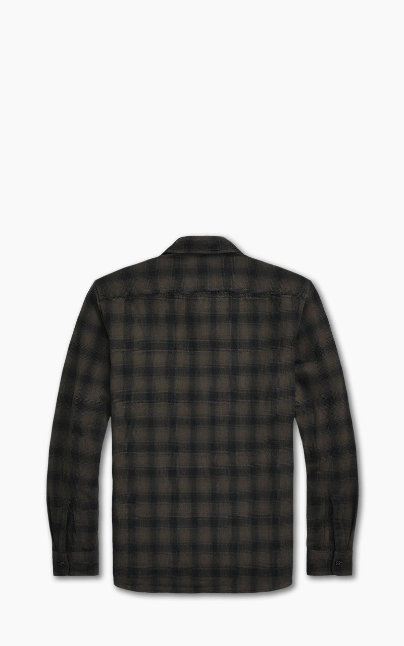 RRL ダブルアールエル　Plaid Canvas Workshirt RRL Plaid Canvas Workshirt Black/Grey