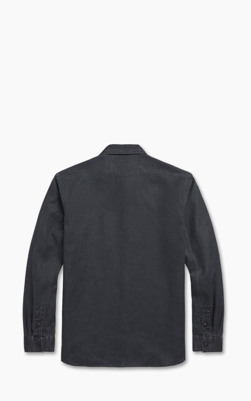 RRL Linen Workshirt Black