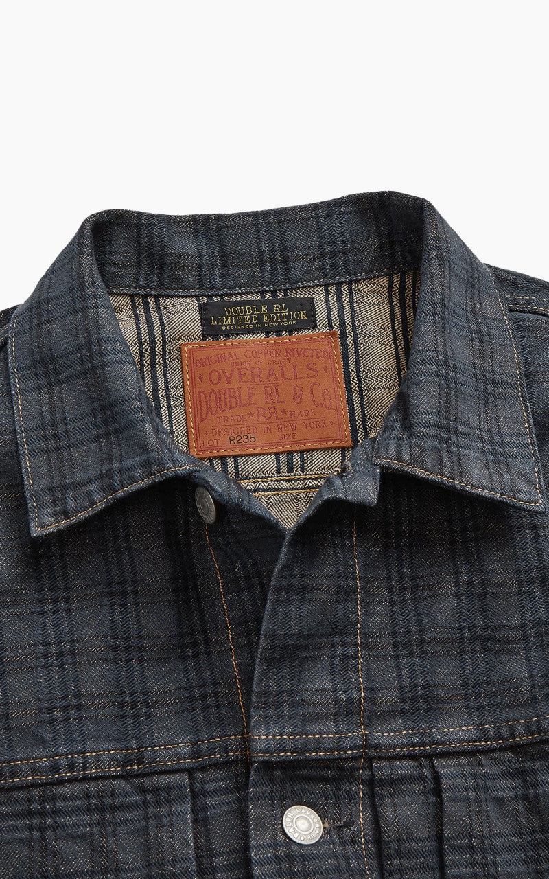 RRL Limited-Edition Jacquard Denim Jacket Nighford Wash
