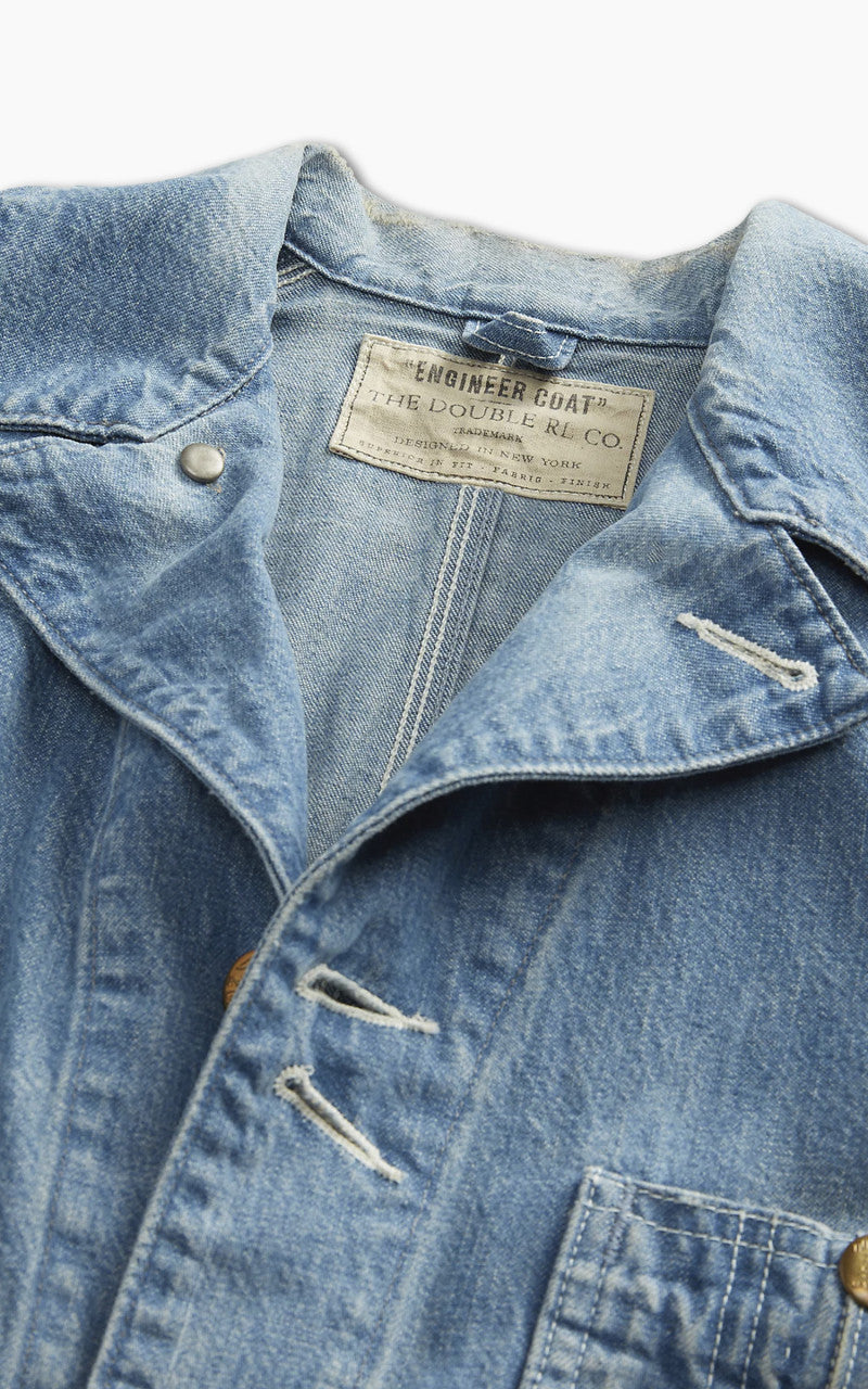 ジャケット・アウター Double RL INDIGO DENIM ENGINEER JACKET RRL Indigo Denim Engineer Jacket Atmore Wash