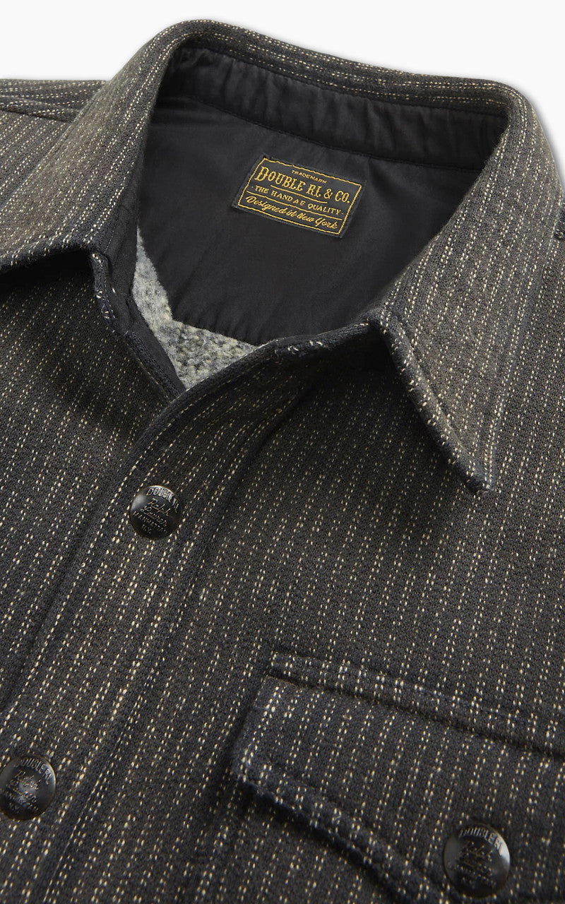 RRL Fleece Jacquard Workshirt Black/Multi