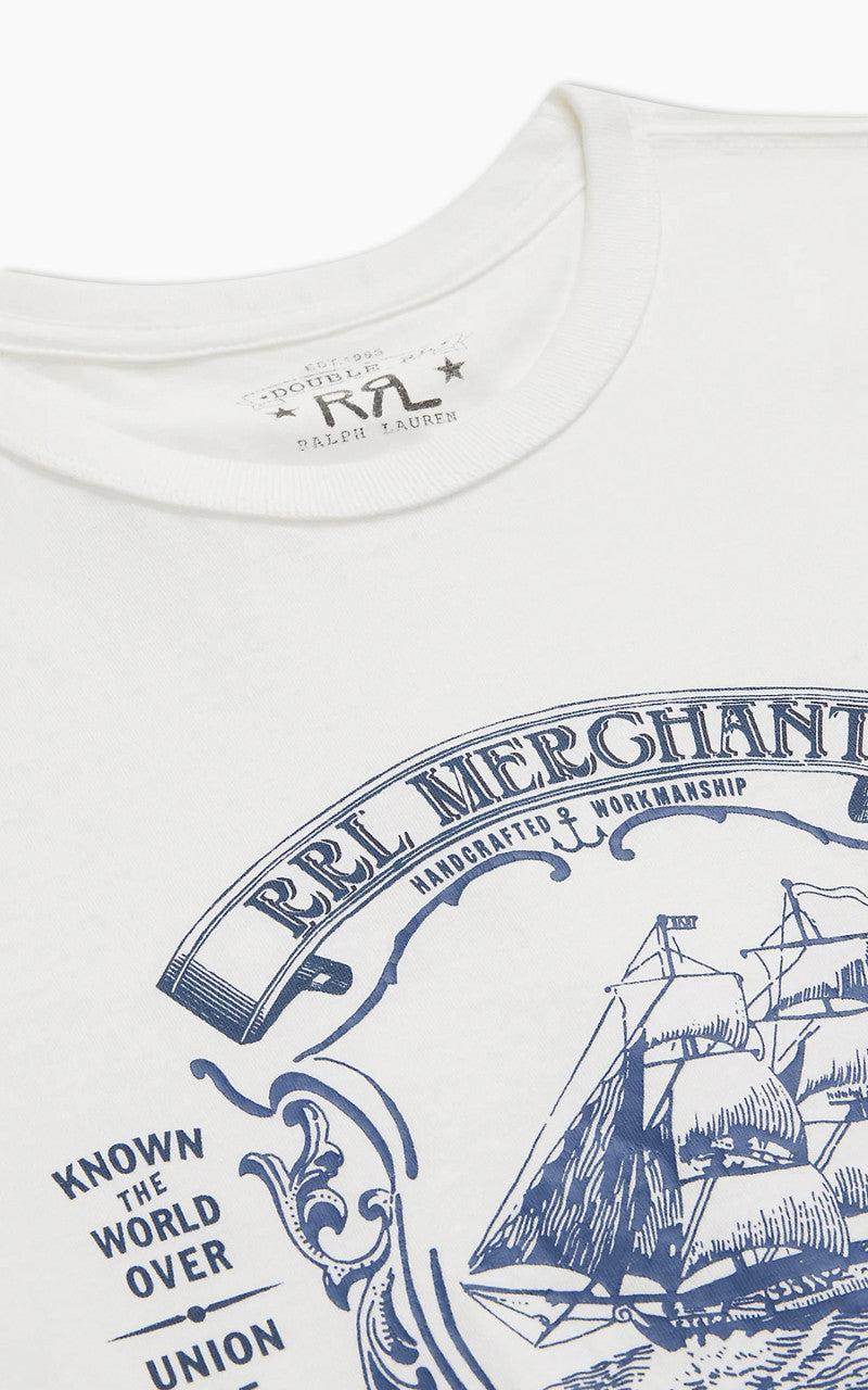 RRL Jersey Graphic T-Shirt White