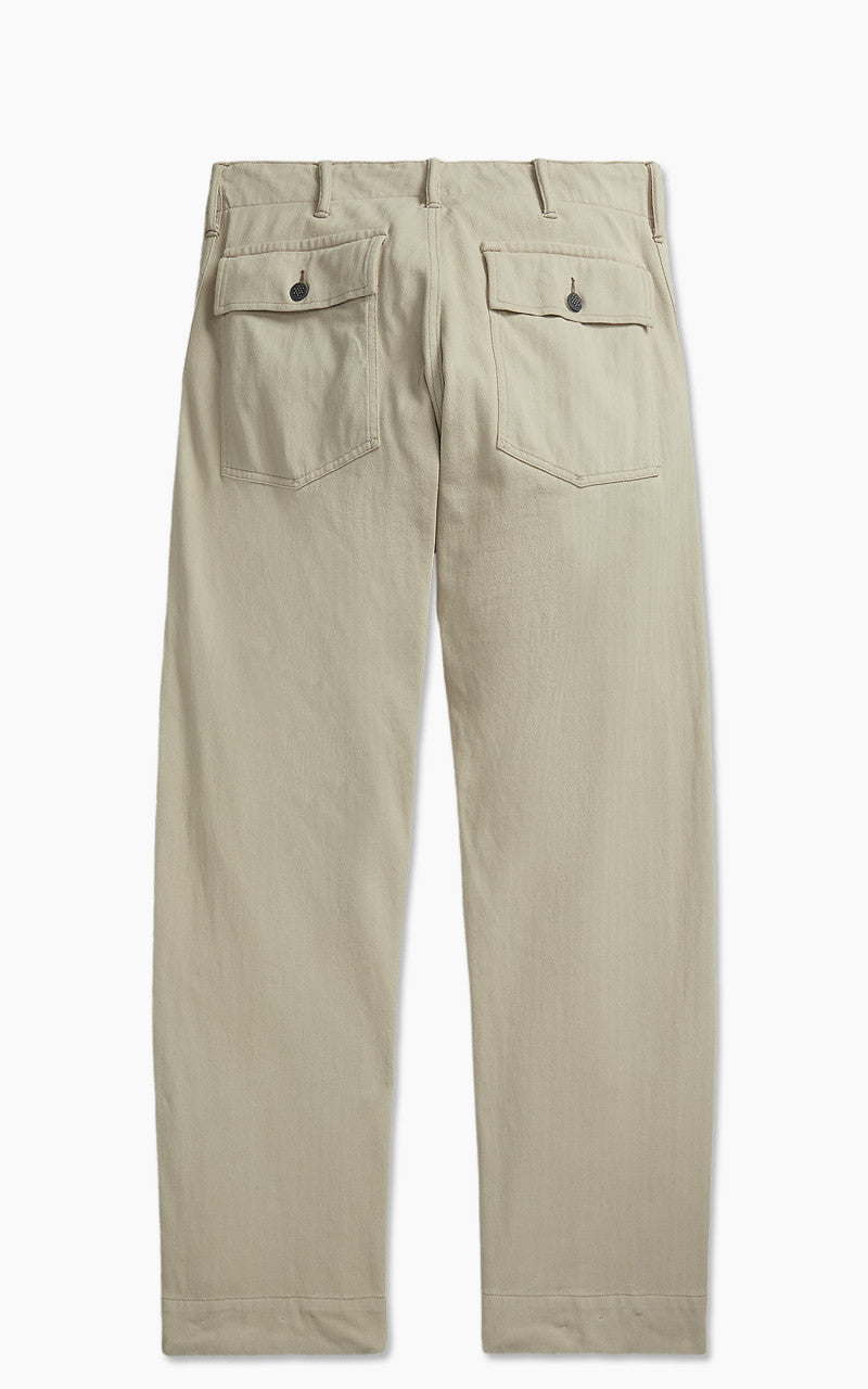 RRL Garment-Dyed Knit Herringbone Trouser Stone