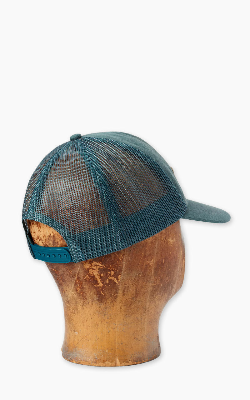 RRL Denim Mesh Trucker Cap Gas Station Green