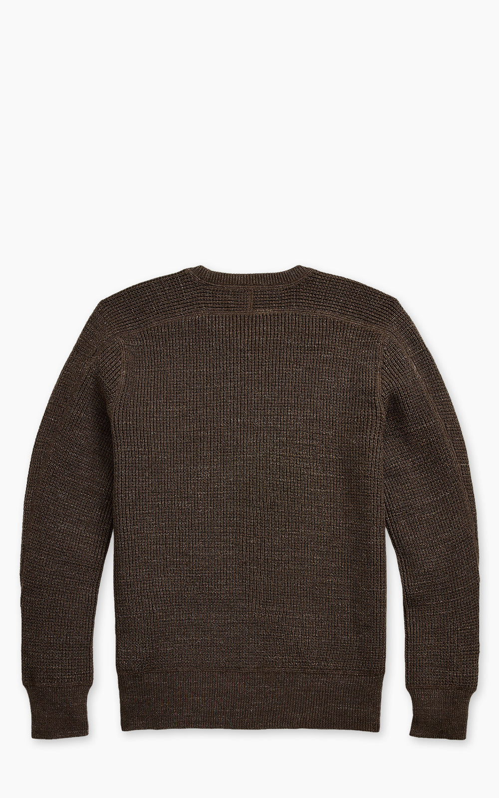 RRL Waffle-Knit Cotton-Wool Sweater Dark Olive Heather