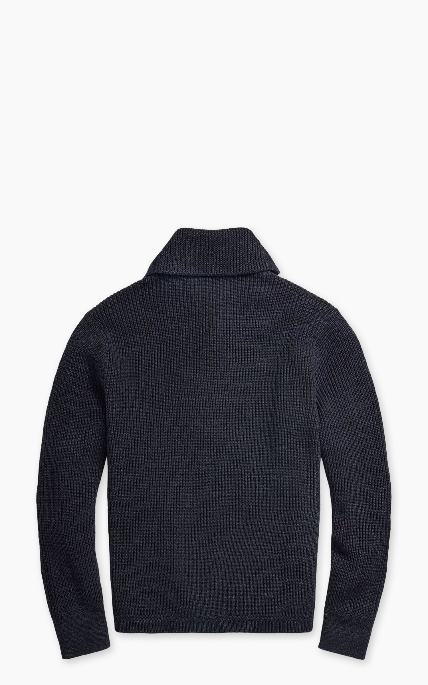 RRL Cotton Shawl-Collar Cardigan Dark Navy Heather