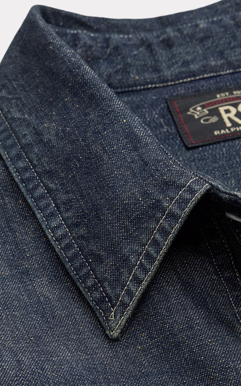 RRL Indigo Denim Overshirt Dark Wash