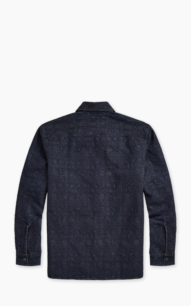 RRL Indigo Jacquard Workshirt Indigo