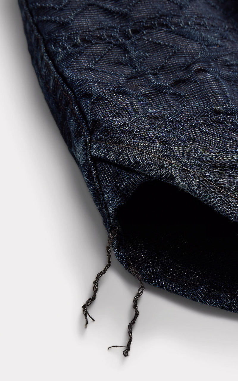 RRL Indigo Jacquard Workshirt Indigo
