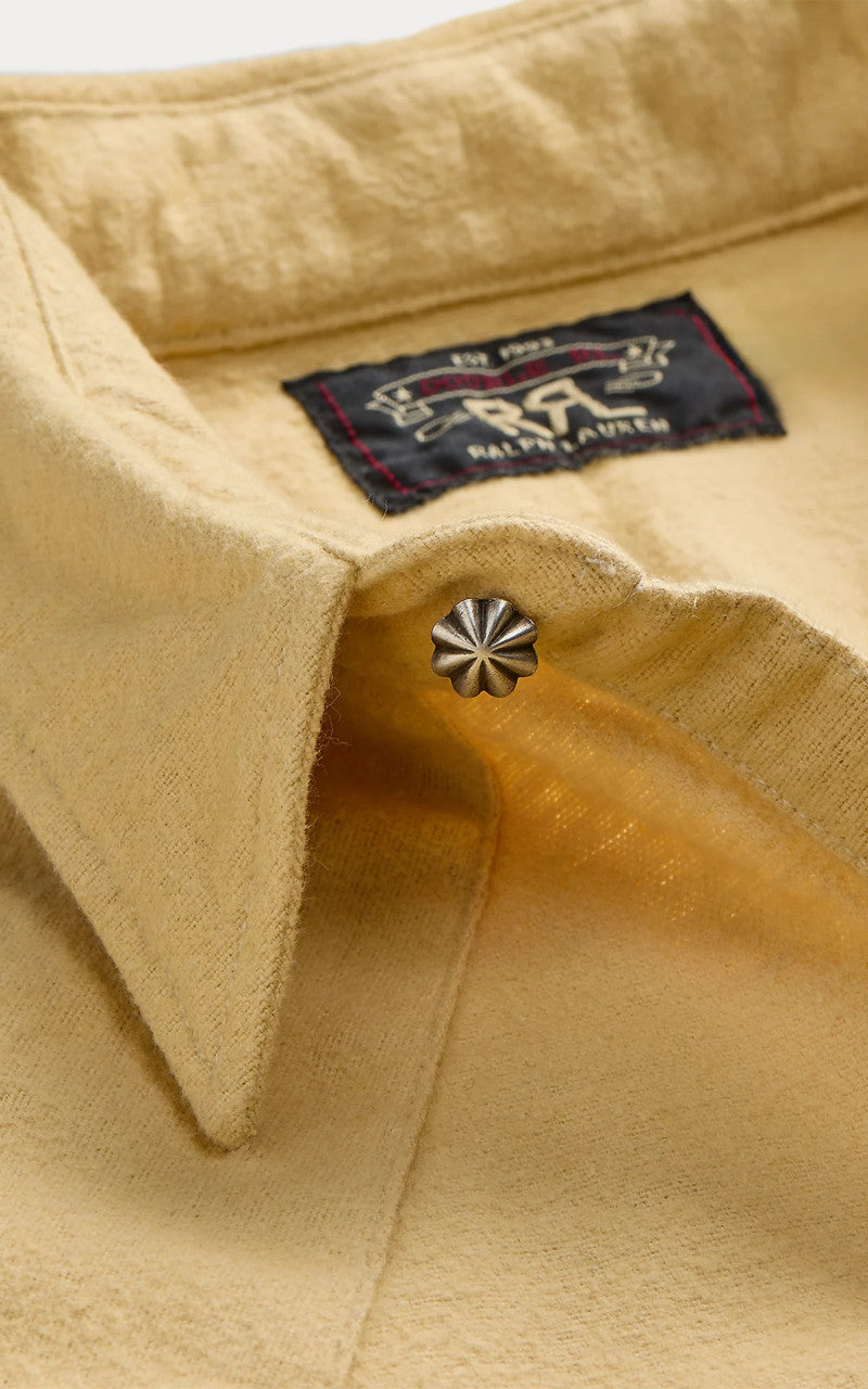 RRL Buffalo Western Shirt Chamois Faded Yellow