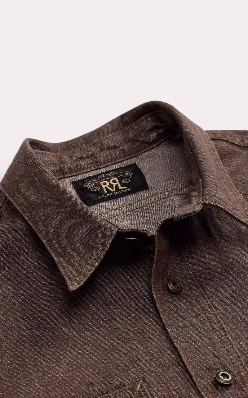 RRL Denim Workshirt Brown