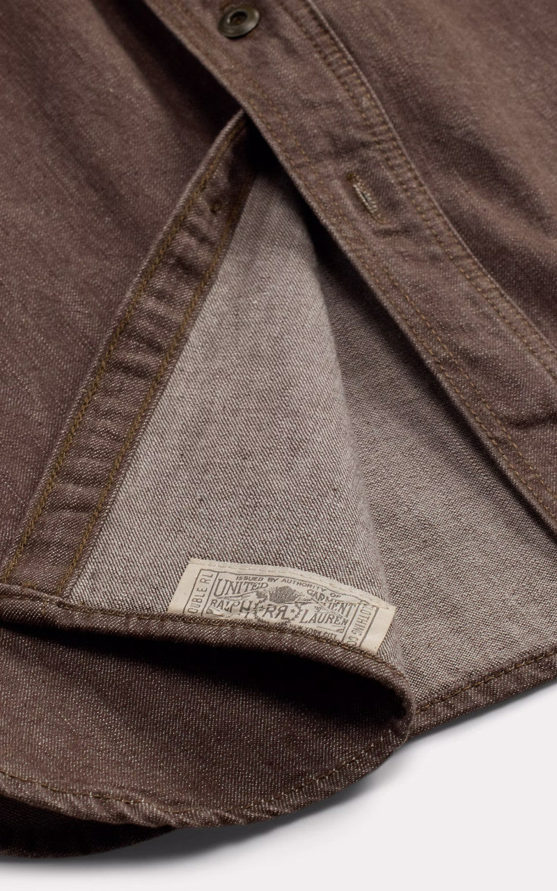 RRL Denim Workshirt Brown