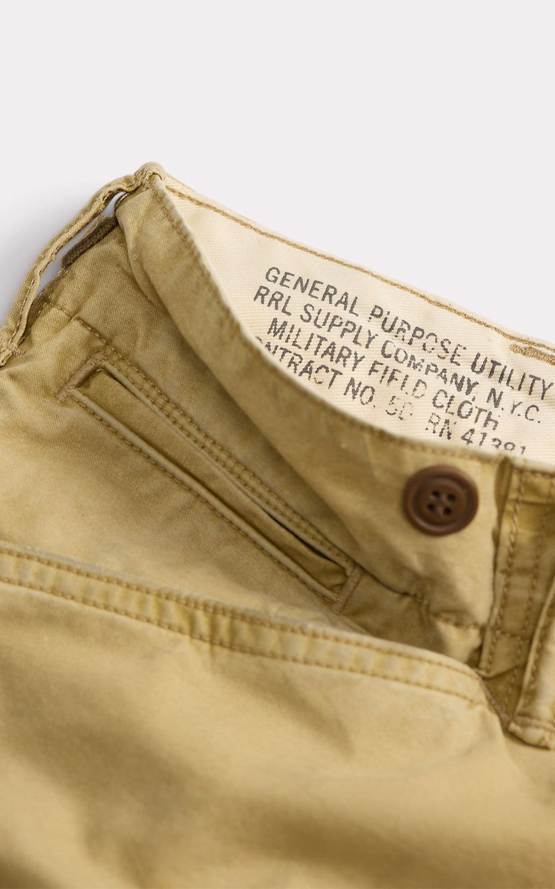 RRL Ranger Poplin Cargo Trouser Faded Khaki