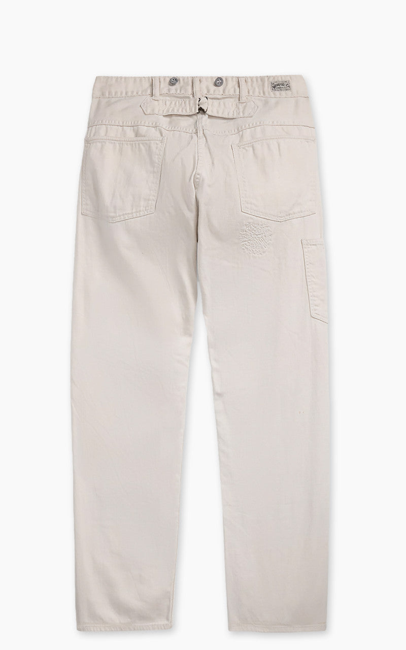 RRL Engineer Fit Repaired Carpenter Trouser Destroy And Repaired Creme