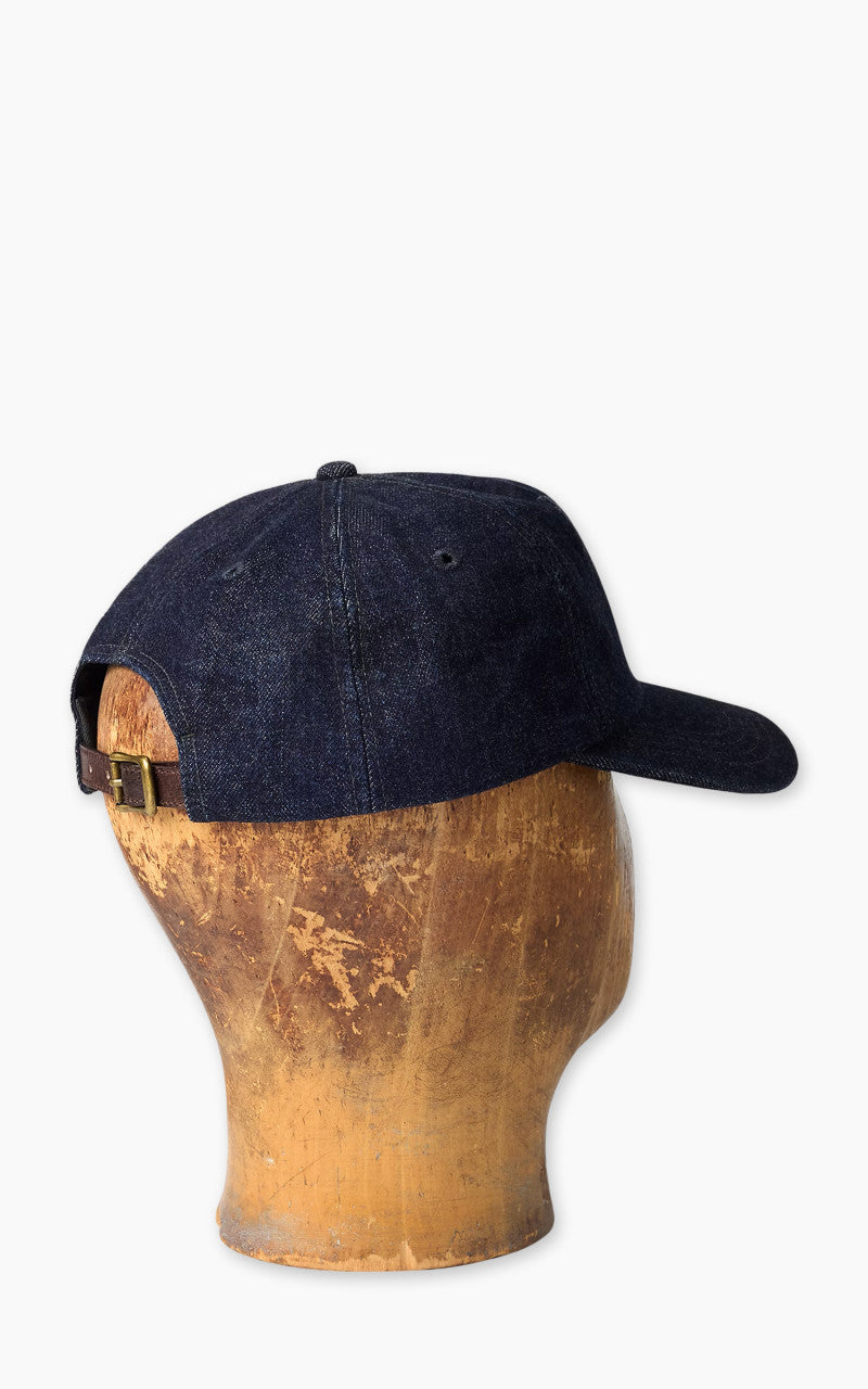 RRL Ranch Logo Denim Ball Cap Indigo Rinse