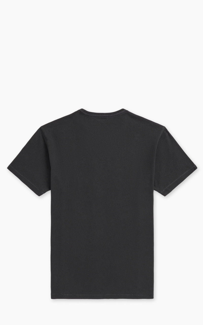 RRL Logo Cotton-Hemp Jersey T-Shirt Faded Black Canvas