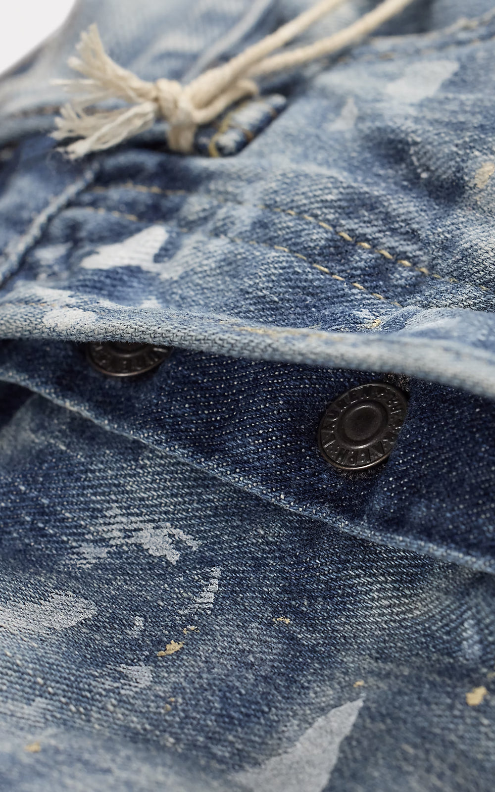 RRL Straight Fit Distressed Jean Fenimore Wash