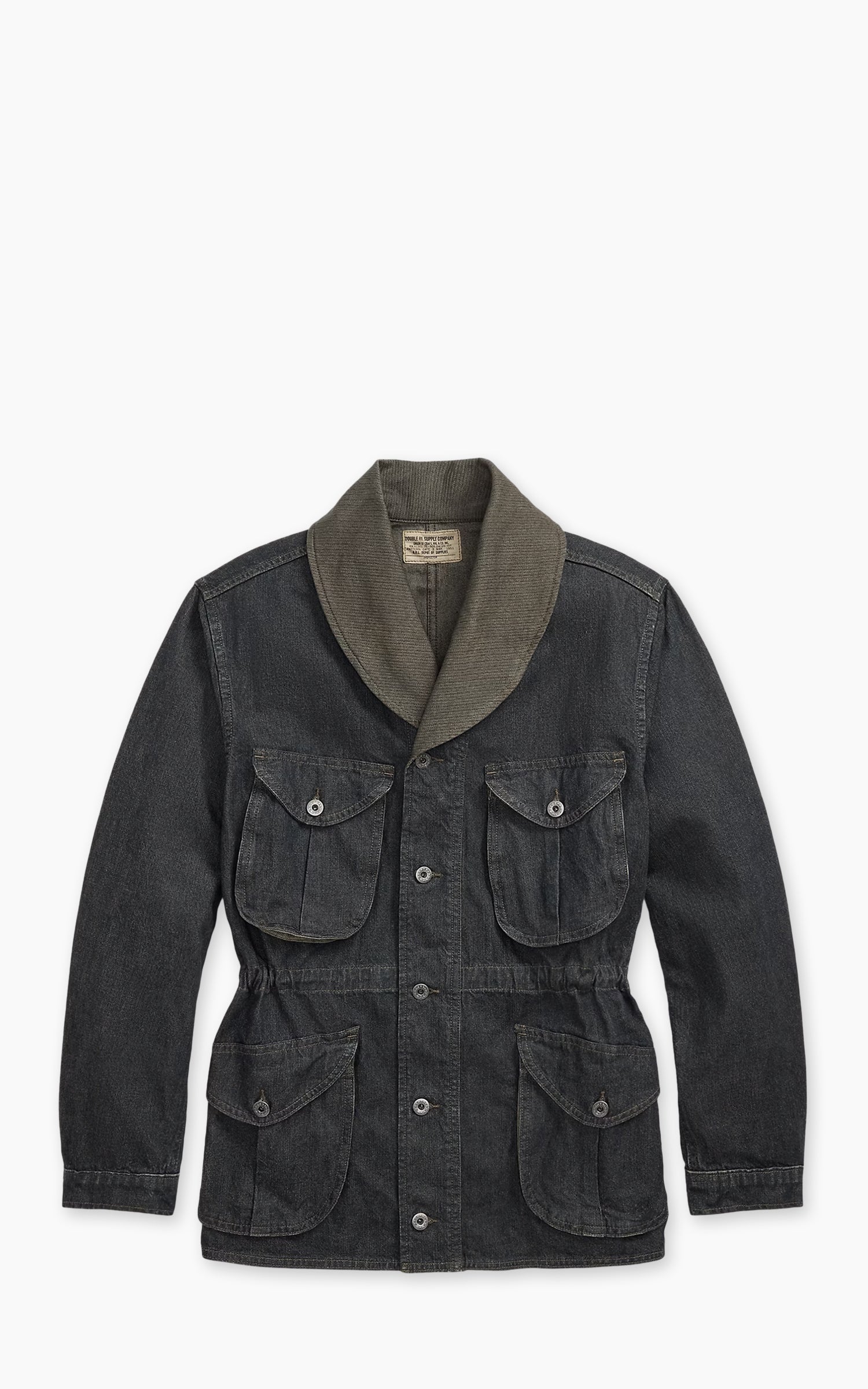 RRL Hugo Cotton-Linen Denim Field Coat Indigo