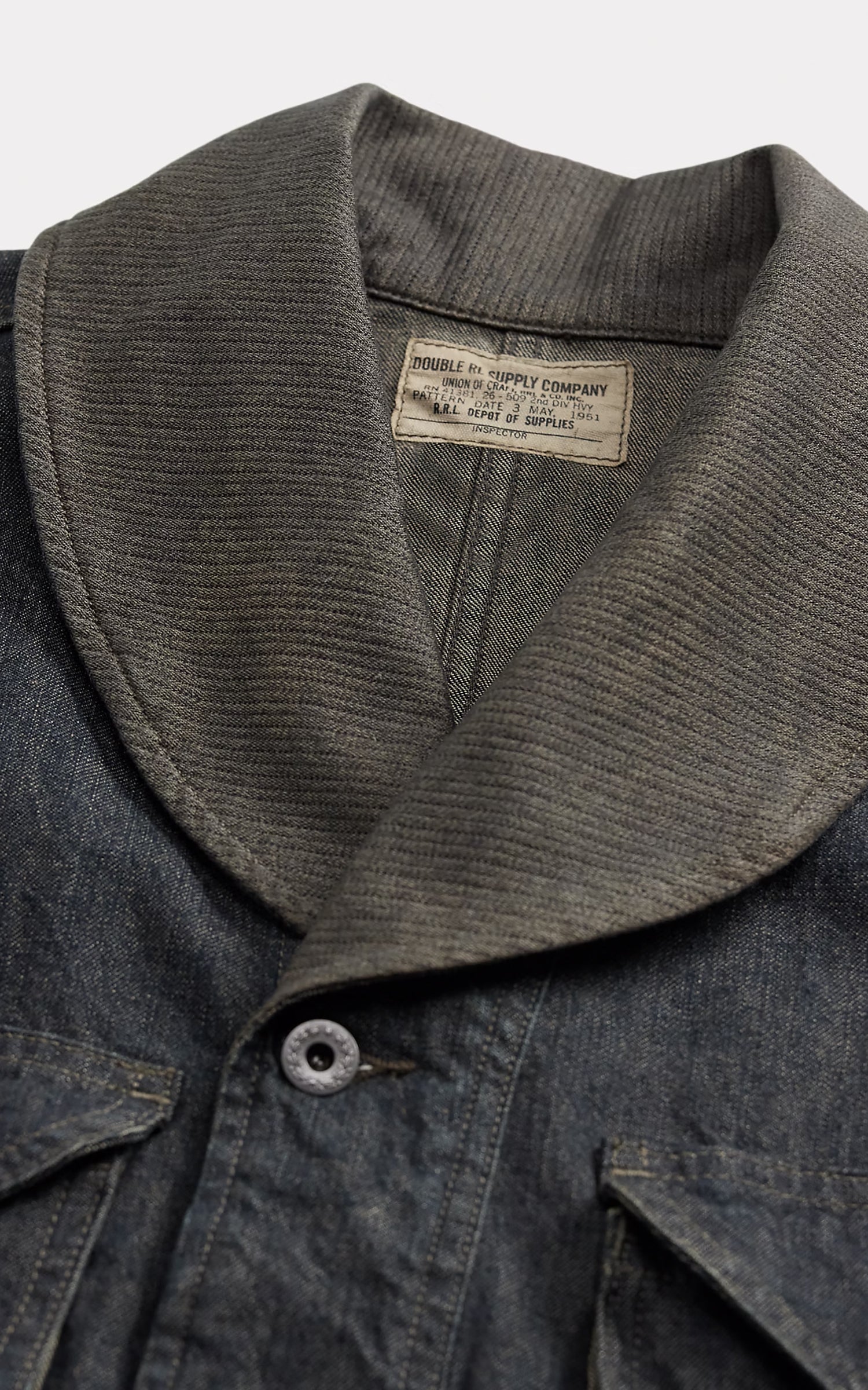 RRL Hugo Cotton-Linen Denim Field Coat Indigo