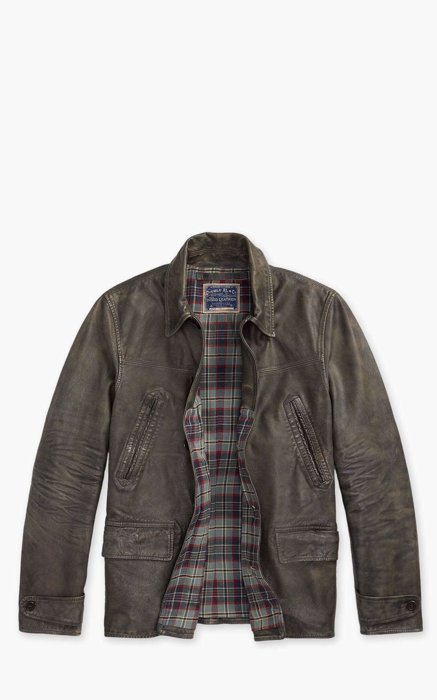ジャケット・アウター RRL INDIGO LEATHER CAR COAT s-l400.jpg