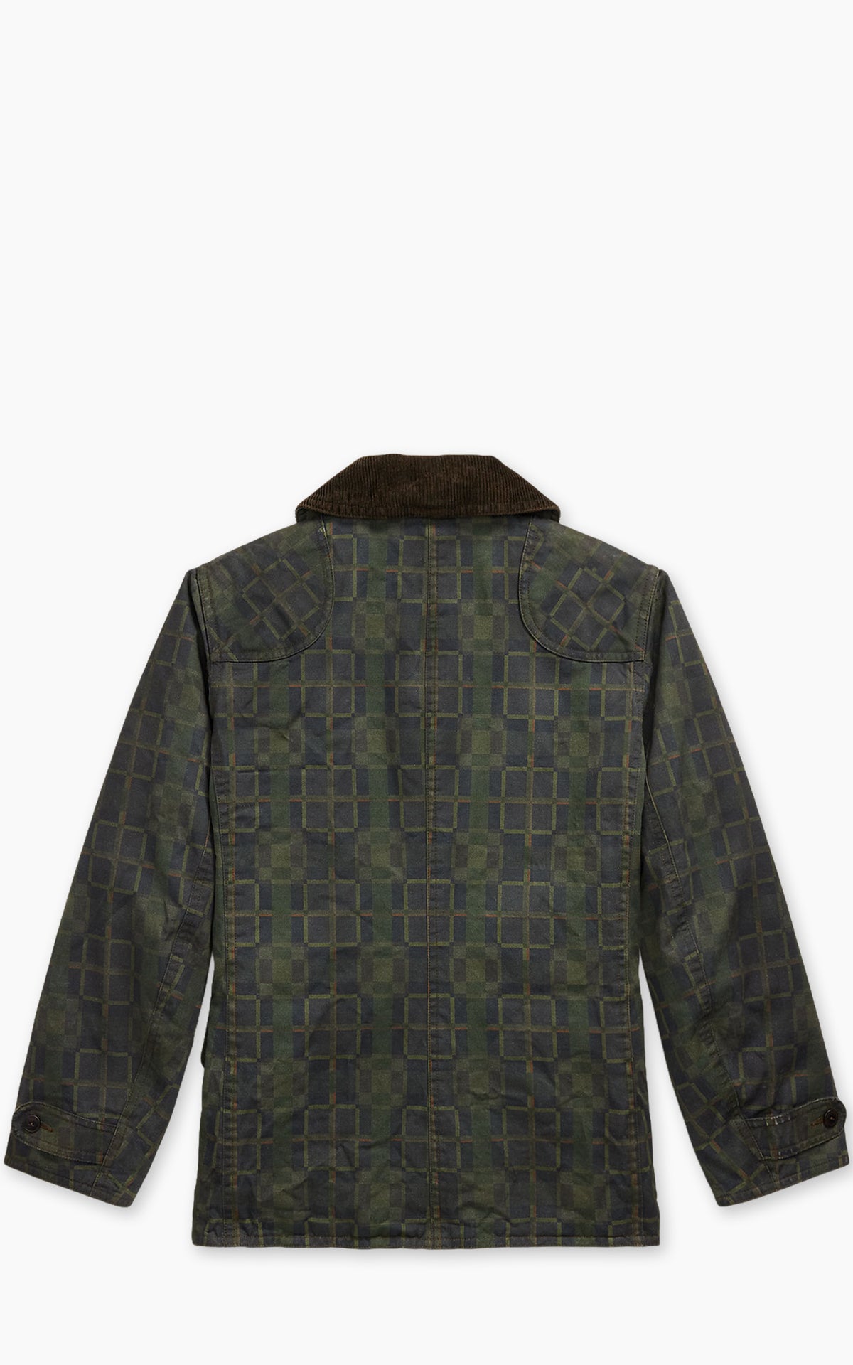 RRL Check-Print Oilcloth Jacket Navy Multi Plaid