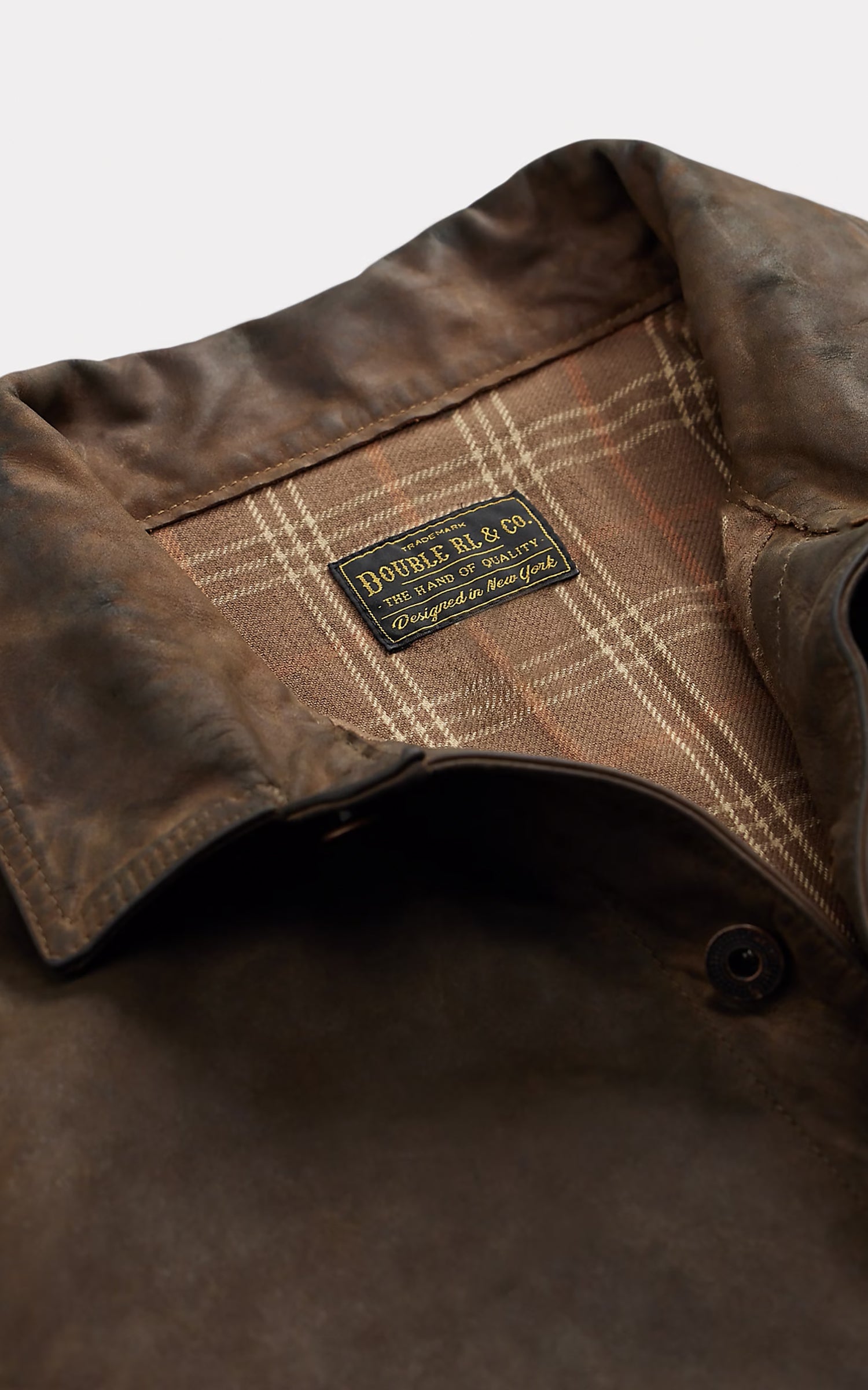 ヴィンテージ 馬 オブジェ レザー RRL Tooled Leather Billfold - Brown