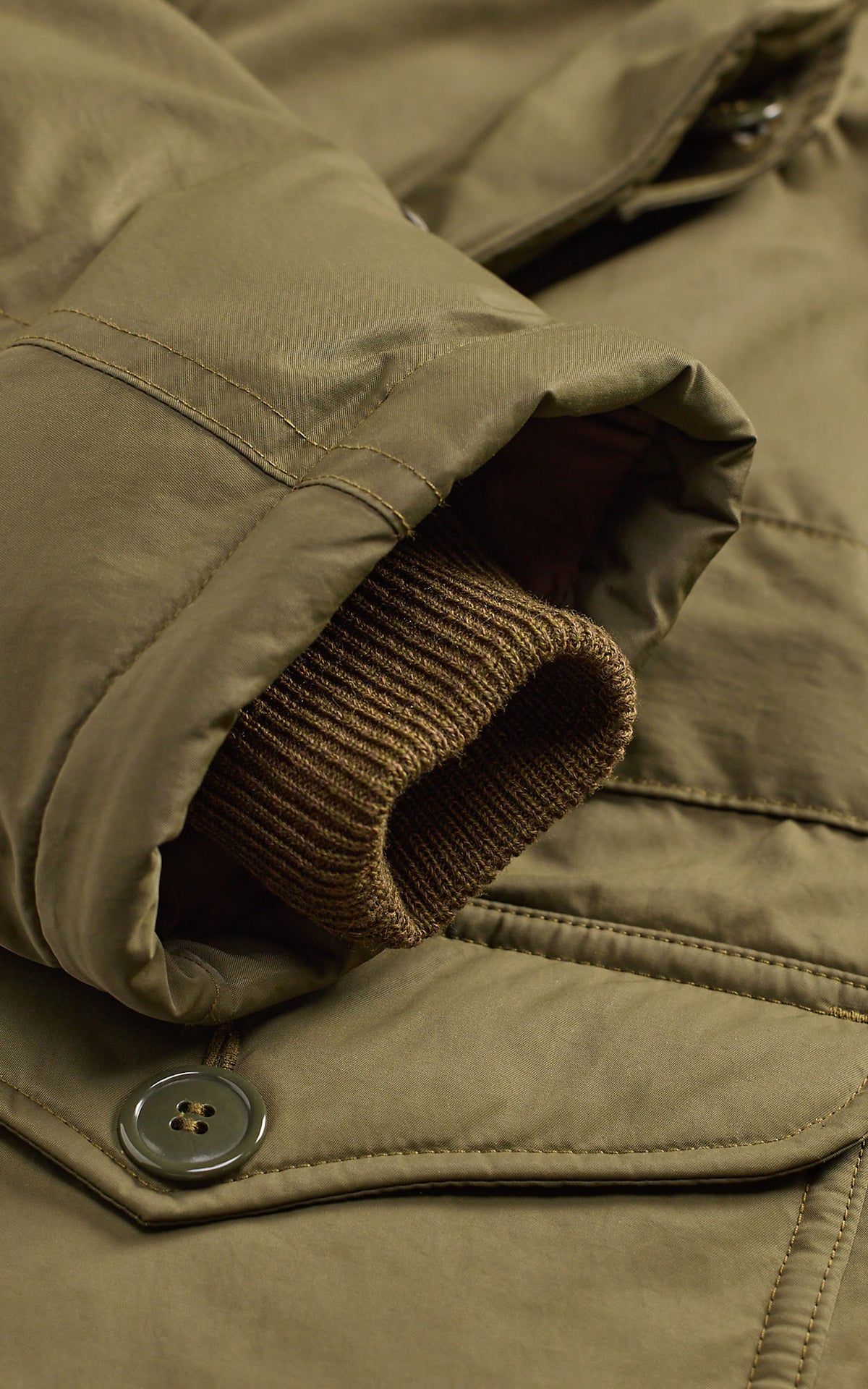 RRL Faux-Fur-Trim Parka Vintage Olive