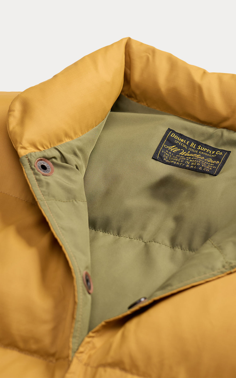 RRL Quilted Ripstop Jacket Vintage Yellow