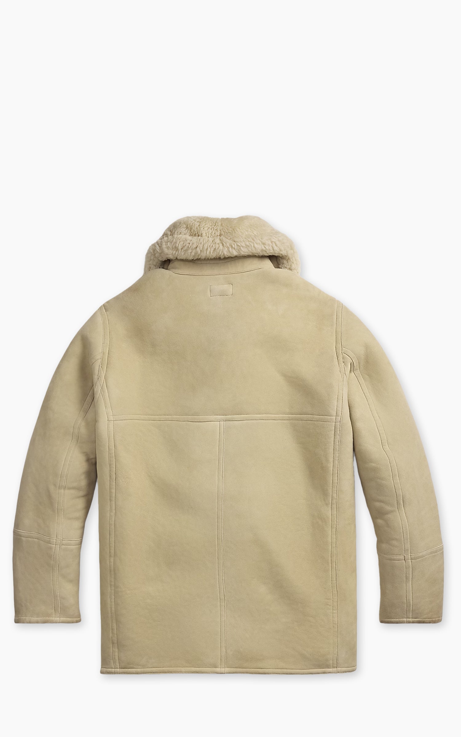 RRL Reinhold Shearling Coat Vintage Cream