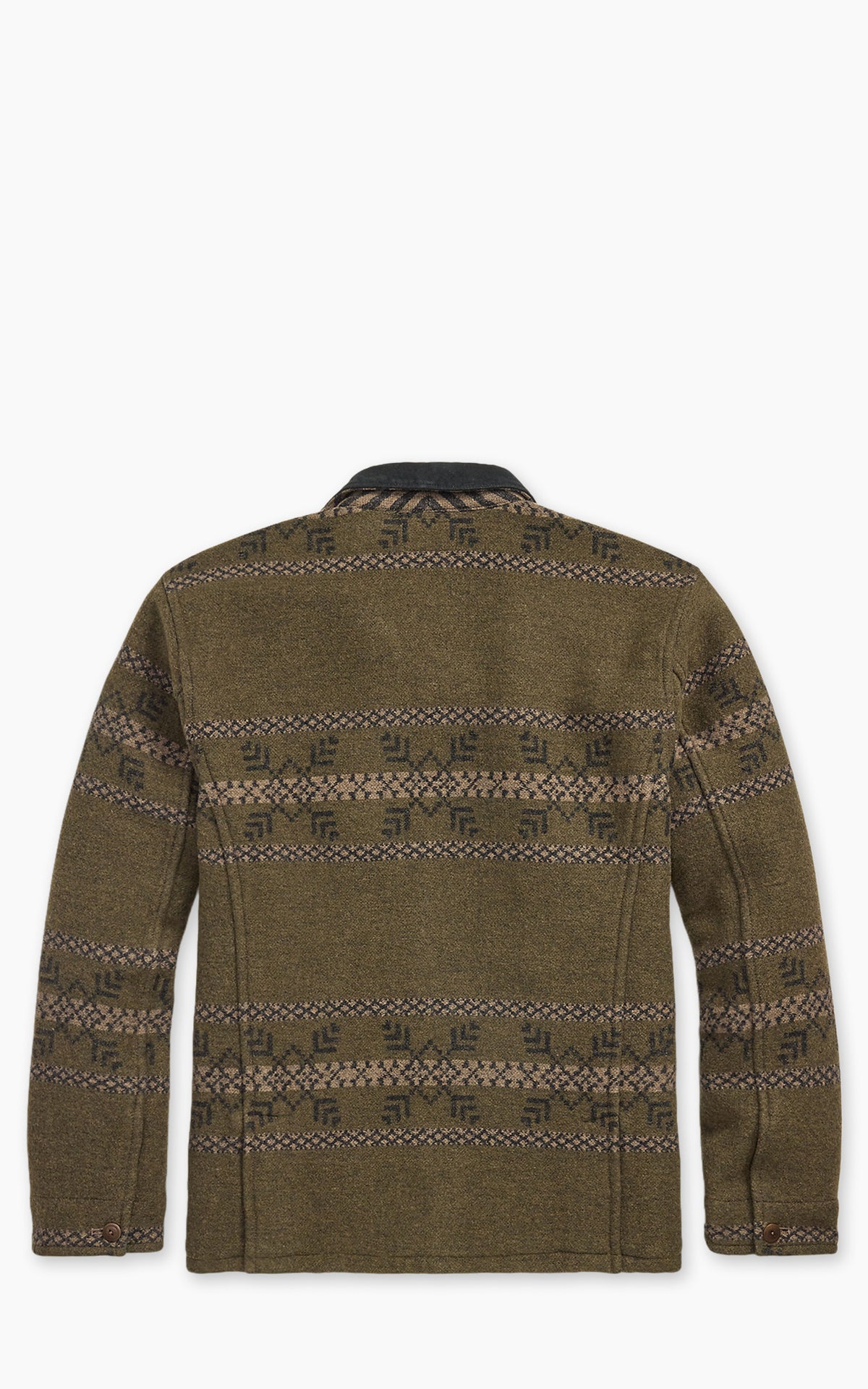 RRL Double-Faced Jacquard Jacket Vintage Brown Mix