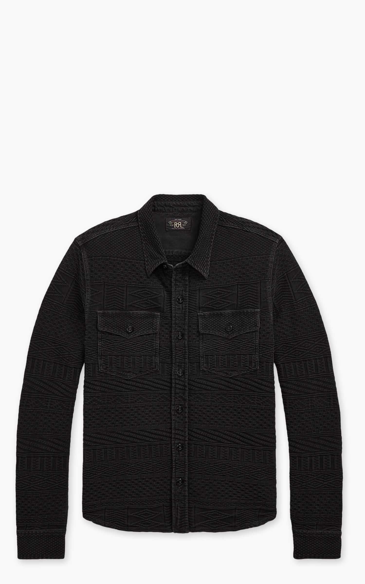 RRL Jacquard Workshirt Indigo