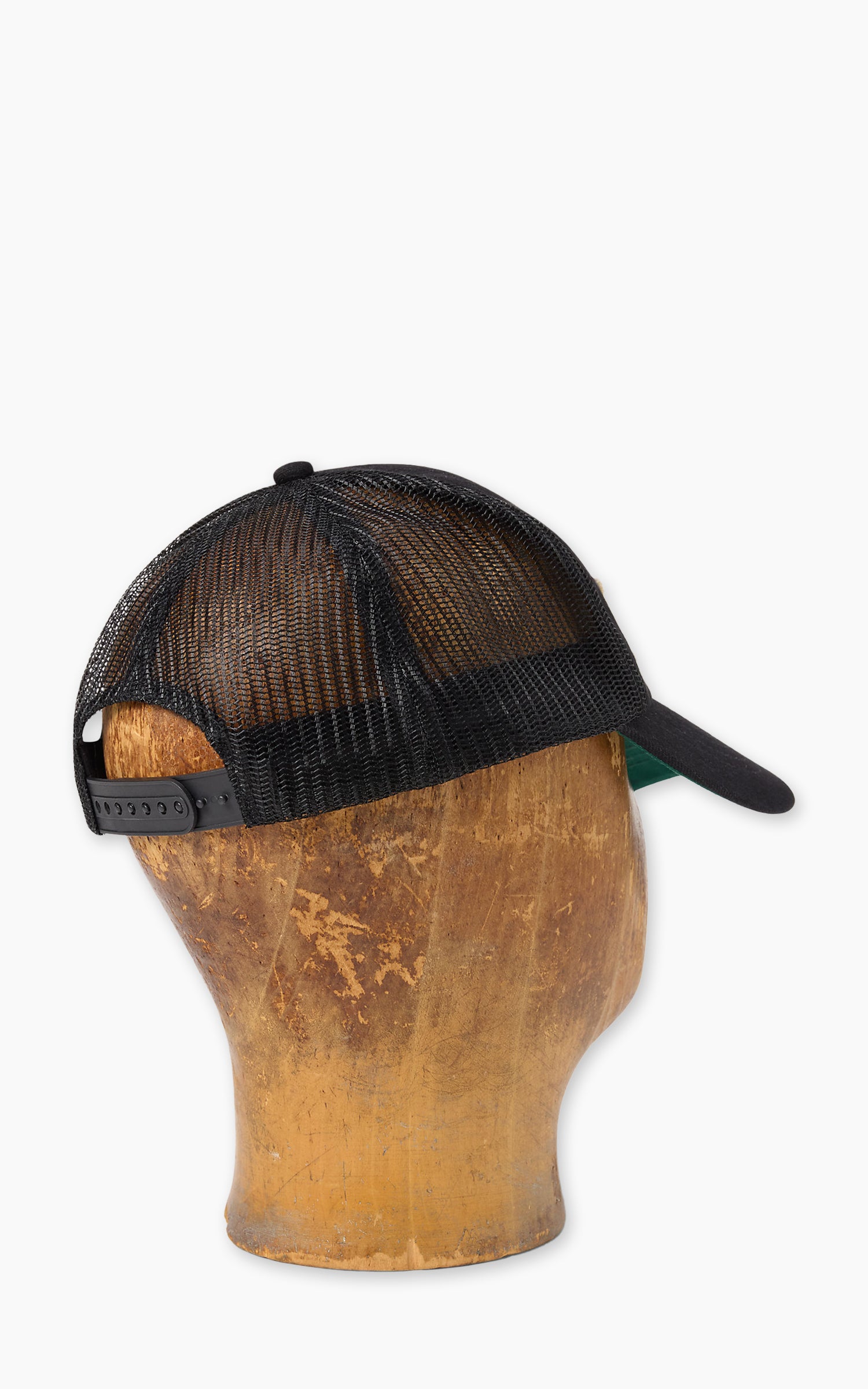 RRL Logo-Patch Denim Trucker Cap Black