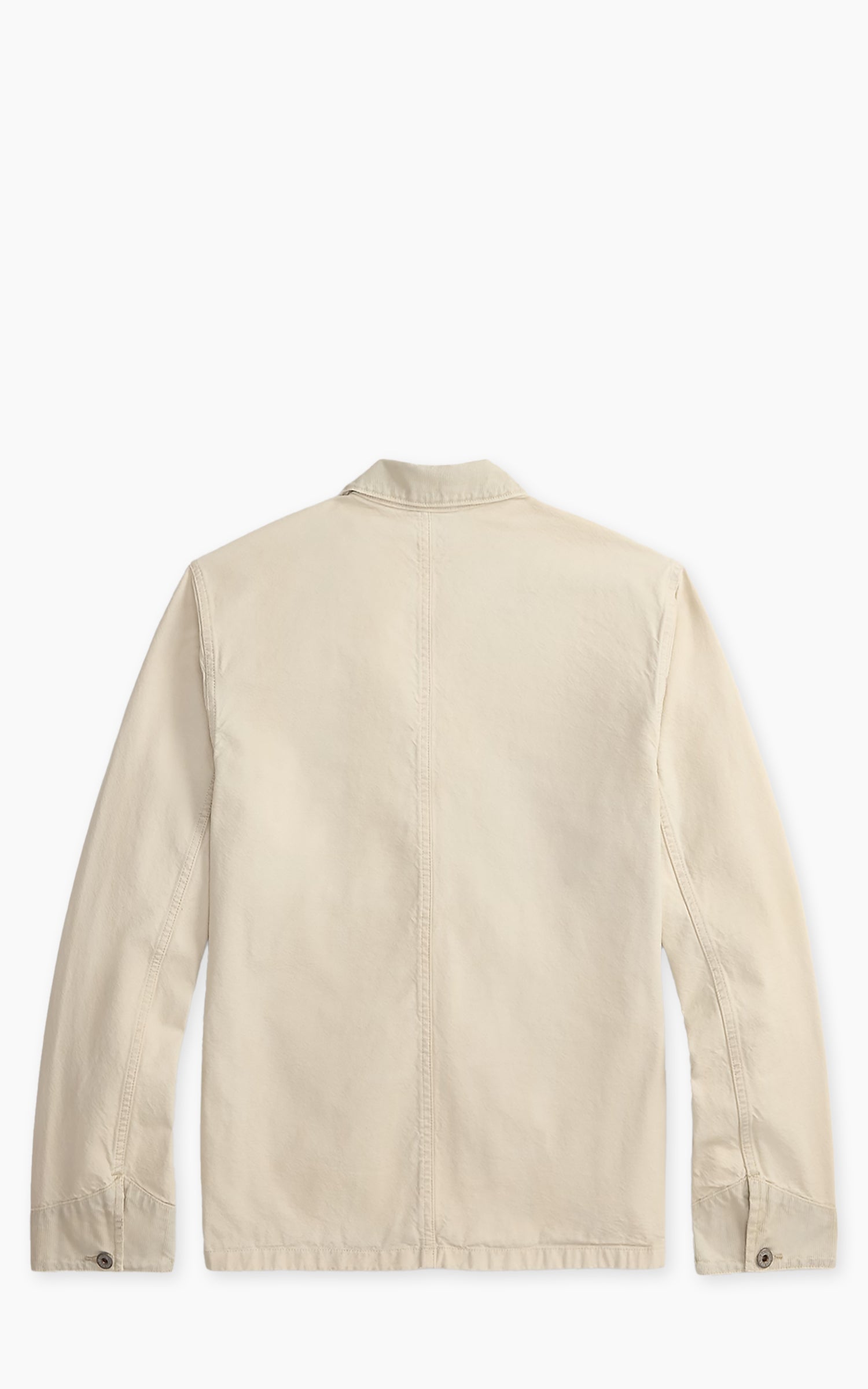 超希少 RRL カウボーイ リネン ワーク シャツ ジャケット リネン RRL Lewis Corduroy-Trim Selvedge Canvas Jacket Vintage Natural