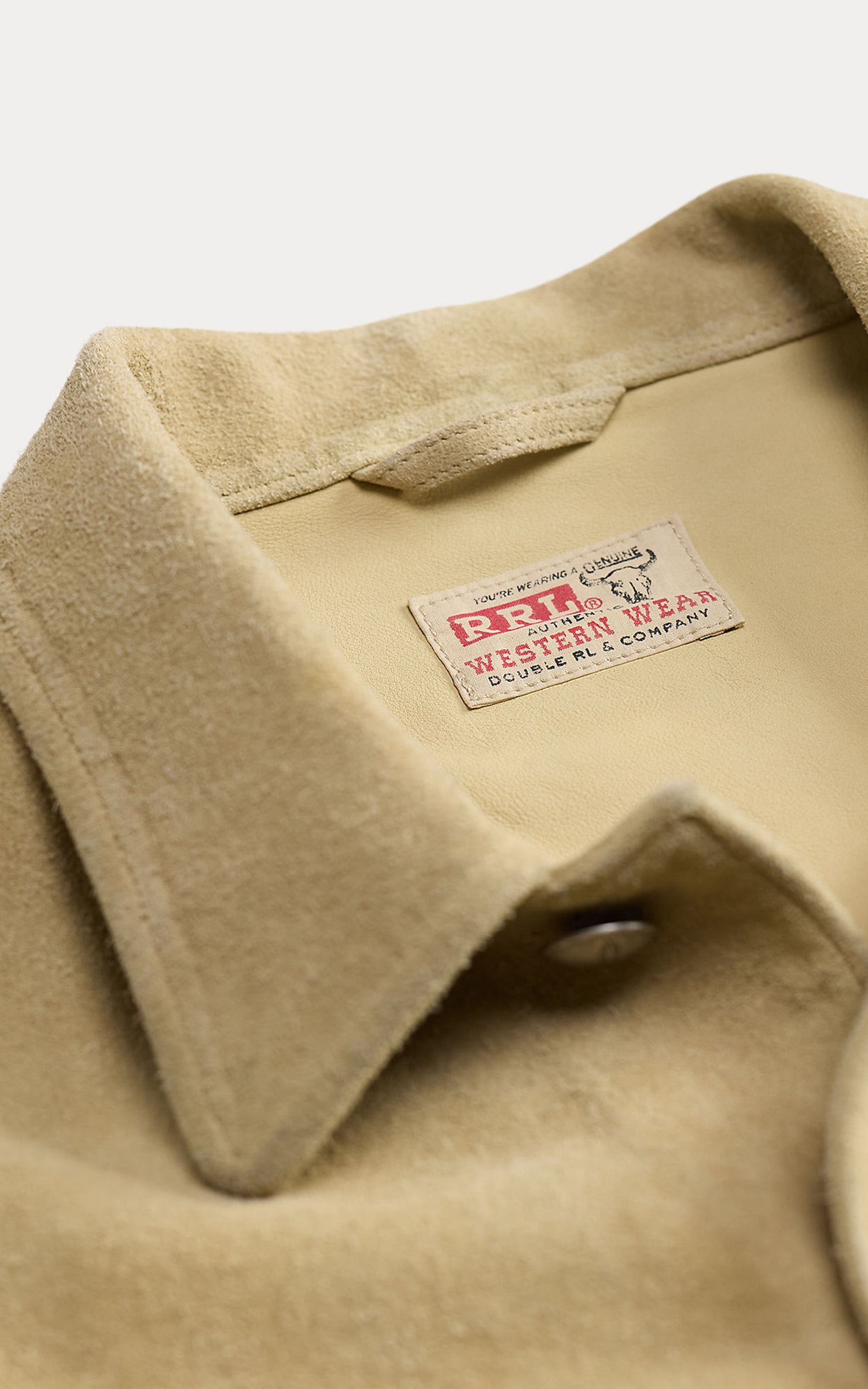 RRL Roughout Suede Jacket Vintage Ivory