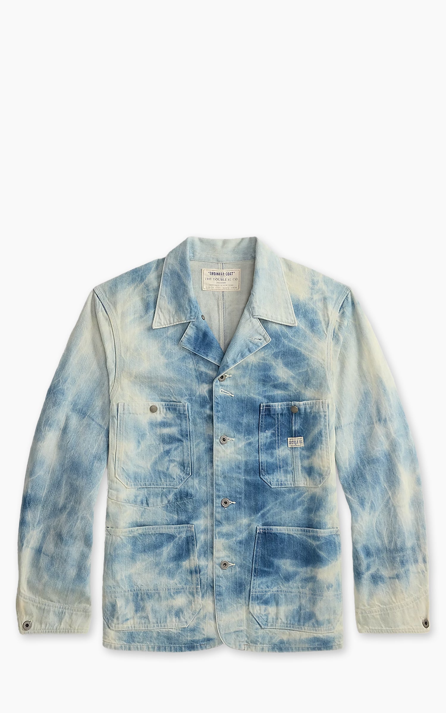 RRL Indigo Denim Engineer Jacket Biloxi Wash
